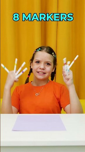 ✋ Count and Draw With 10 Markers #funlearning #kidslearning