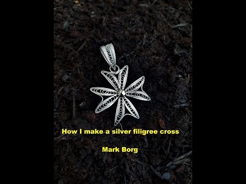 The making of a Maltese sterling silver filigree cross