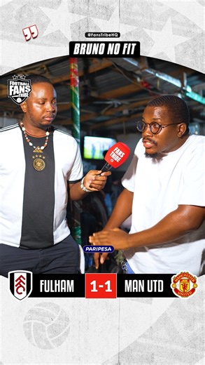 Football Fans Tribe  ⚽ on Instagram: "Watch Joshua & Chris FULL Interview ON YOUTUBE NOW - LINK IN BIO  ✅/@paripesa_ng offers the FATTEST Odds in the market and Huge bonus on your first deposit when you register with our PROMO CODE - FANSTRIBE via LINK IN HIGHLIGHTS ✅  ️⚽: Chuks #fulham #manchesterunited #premierleague #fanstribe #footballvideo #FFCMUN Fulham 1-1 Manchester United"