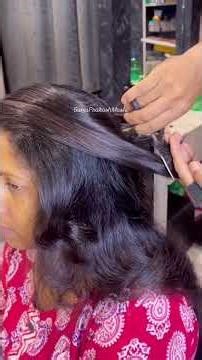 cute trendy side bangs#howtocutcurlyhair #hair cut🎉