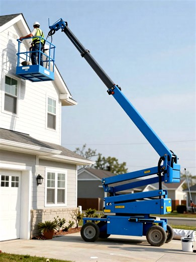 Certified Boom Lift Painter Proof Checklist Contractor lift operation painting for multi-story homes requires experienced exterior house painters who use boom lifts and scissor lifts for safe aerial access. Homeowners should search for terms like boom lift painting contractor, aerial-access exterior painting, certified lift operator, fall protection plan, and aerial work liability insurance when evaluating bids. Look for contractors with documented aerial-access experience on similar height hous