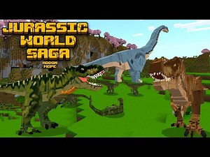 Embark on a Prehistoric Adventure with the Jurassic World Saga Mod in Minecraft! 🦖🌍