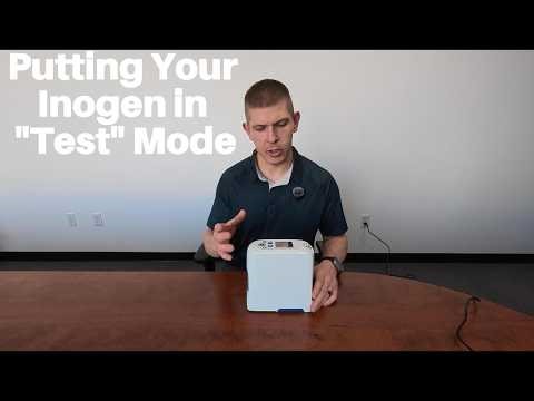 Accessing Oxygen Test Mode on an Inogen Portable Concentrator