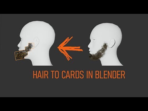 Blender hair to cards tutorial