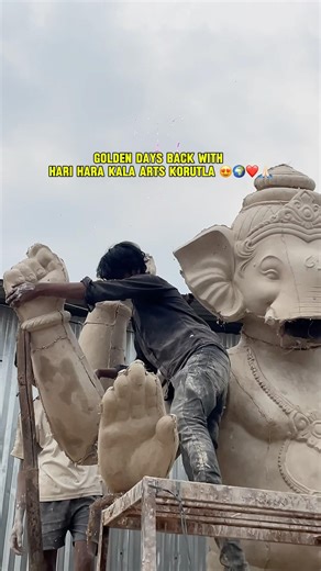 Korutla Ganesh Making 2026 #GaneshMaking #KorutlaGanesh #HariHaraKalaArts #shorts