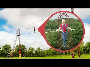 I tried tightrope walking, and it was terrifying.