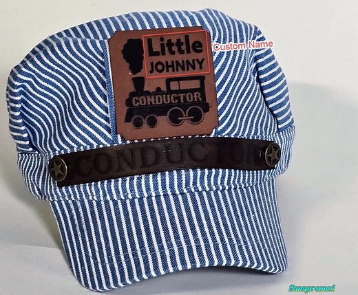 Personalized Train Conductor Hat: Custom Embroidered Engineer Cap - Etsy