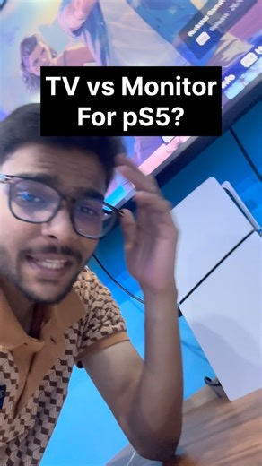 Akhand Pratap Singh on Instagram: "Tv vs Monitor for PS5 !!"