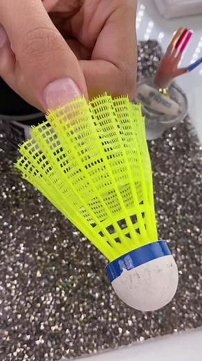 Badminton Birdie Baddie Nail Tutorial