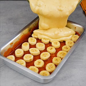 4.3K views · 37 reactions | Upside-down banana cake with caramel recipe | Yummy Recipes | Facebook