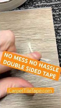 No Mess, No Hassle Double Sided Carpet Tile Tape #rugtape #floortape #carpettiletape #carpettiles