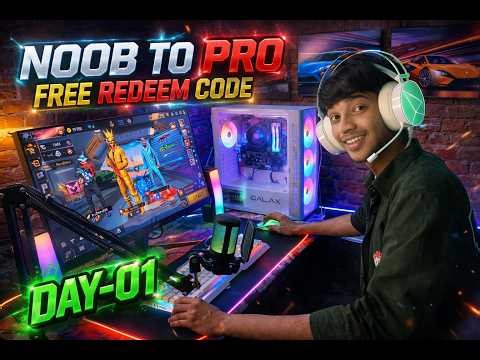 PLAYING FIRST TIME FREE FIRE ON PC FOR 10 DAYS 🤔 !! GET FREE REDEEM CODE 🔥