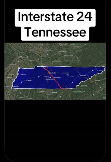 Video discussing the route of interstate 24 in the state of Tennessee. #tennessee #chattanoogatennessee #nashvilletn #clarksville #murfreesboro