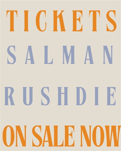 Inprint on Instagram: "Thank you for a fantastic fall! The Inprint Margarett Root Brown Reading Series continues in the new year with Booker of Bookers prize winner Salman Rushdie and his new story collection THE ELEVENTH HOUR. Tickets are on sale now. Each ticket includes a copy of THE ELEVENTH HOUR. You can purchase tickets at inprint.org or via our Current Events highlight. #houston #author #authorevent #writer #writing #houstonevent #texas #texasevent"
