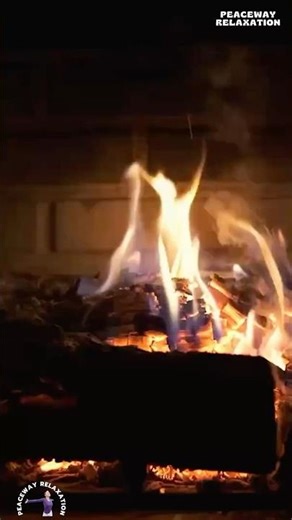 LOGS BURNING IN A WARM HOME FIREPLACE | COZY CRACKLING FIRE AMBIENCE 4K