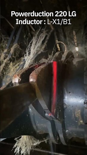 Hay baler rotor teeth straightening - L-X1/B1 Inductor & Powerduction 220LG