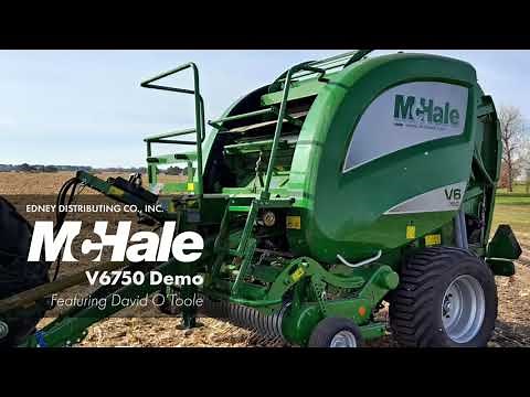 McHale V6750 Demo - Baling Corn Stalks