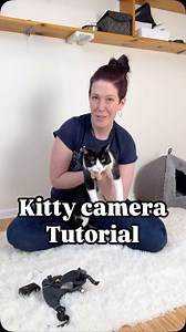 Kittycam tutorial 🎥 @beatonsabrina well, ha ha, don't be too sorry for Fitz, he was munching on treats soon after this video was shot. This was probably my fifth take because I kept stumbling over my words so Fitz wasn't too impressed getting in and out of the harness without going anywhere lol. One of the reasons I think Fitz is so fine with wearing harnesses is because he knows that he gets to go outside when he wears them..... except this time oops. 😬 Here is the behind the scenes of the ki