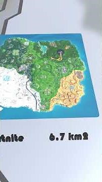 Videogames Maps Size Comparison