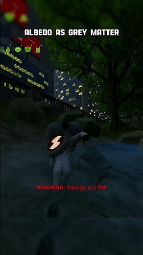 Albedo as Grey Matter in Night mode ben 10 GALVAN #shorts #highrpmshorts #ben10