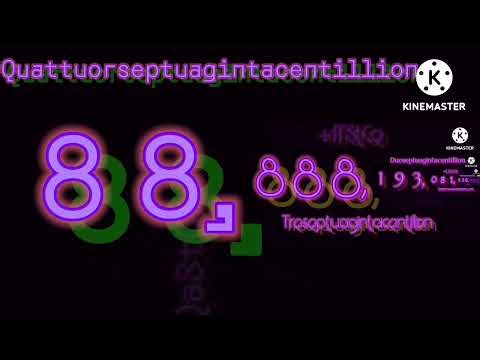 Numbers 0 to 1 Sexseptuagintacentillion (176/200) Ducentillion (S2E76) (My Version)