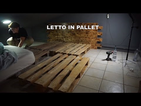 COSTRUISCO UN LETTO CON 4 BANCALI CHE DOVEVO BUTTARE