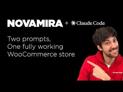 Claude Code + Novamira: two prompts, one fully working WooCommerce store