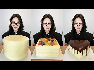 Asmr🍰Eating 🍰Luxurious Cream Cake Delight丨Satisfying丨Eatings