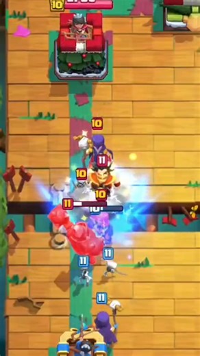 Electro Wizard entry with Lightning #clashroyale #satisfying