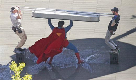 New Superman movie footage features Cleveland filming locations