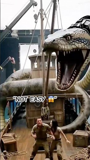 This Anaconda Scene Was Harder Than It Looked 😳 #Anaconda#BehindTheScenes#MovieFacts#FilmSecrets