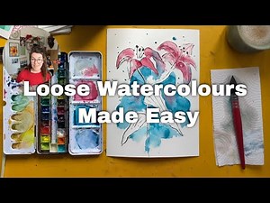 How to Paint Loose Watercolours and Let Your Painting Breathe | Brushes, White Space & Confidence