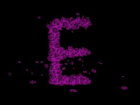 Learn Letter E on 3d Color Candies | Sparta Ascii Art Effects (sponsored by preview2effects)