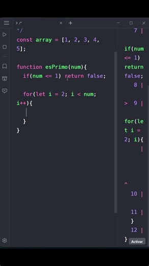 Si no sabés esto, no pasás entrevistas JS 😳 | Números primos (Parte 5) #coding #javascript