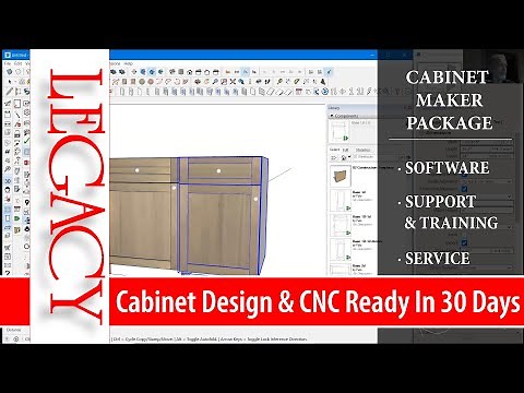 From Cabinet Design & Programming to CNC Ready In 30 Days or Less -Legacy's Cabinet Maker Package