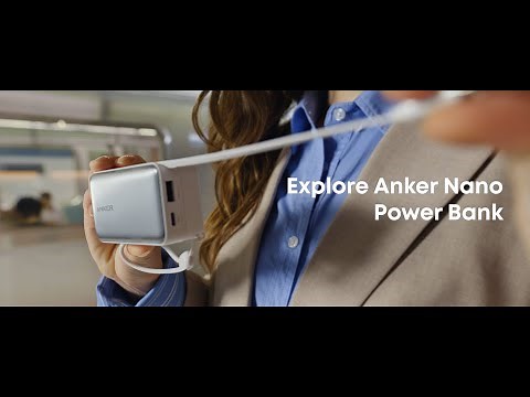 Anker Nano Power Bank (10K, 45W, Built-In Retractable USB-C Cable)