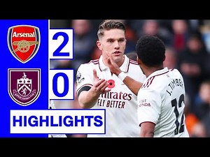 Arsenal vs Burnley 2-0 Highlights & All Goals | Declan Rice Goal
