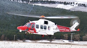 2.2M views · 1.6K reactions | A close-up view of HM Coastguard Search & Rescue helicopter G-MCGN, an AgustaWestland AW189, taking off from its refueling base at Braemar in the Cairngorms National Park, Aberdeenshire, Scotland in December 2020. This base is used for both refueling and also as a drop-off and collection point with Scottish Mountain Rescue Teams and other emergency services. Wild Scotland . | Scotland Online | Facebook