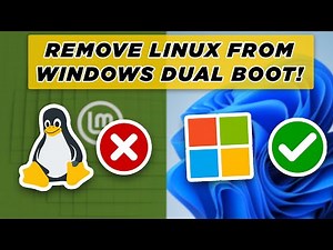 How To Remove Linux from Dual Boot with Windows - Works with all Distros!
