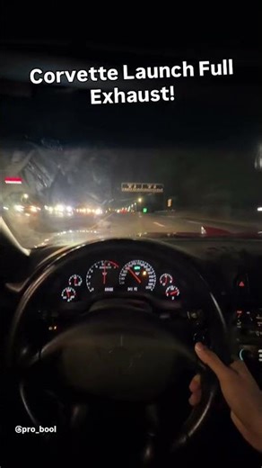 Corvette Launch Full Exhaust!