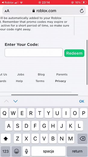 kolejny nowy promocode! #promocoderoblox