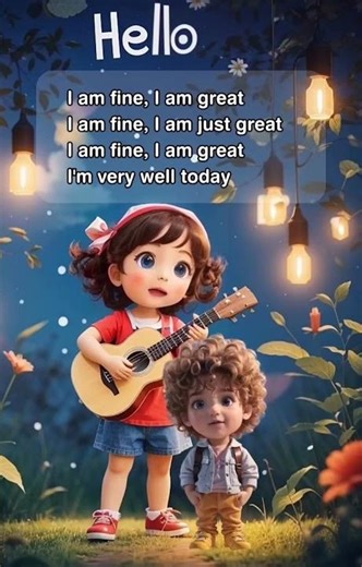 Hello Hello How Are You? 🎵 | Fun English Greeting Song for Kids | King English Kids Anime