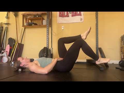 Supine march with core brace (keep low back in neutral)