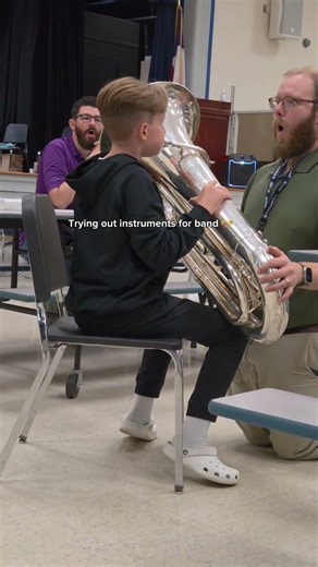 Trying out instruments #cyberpro #band #music