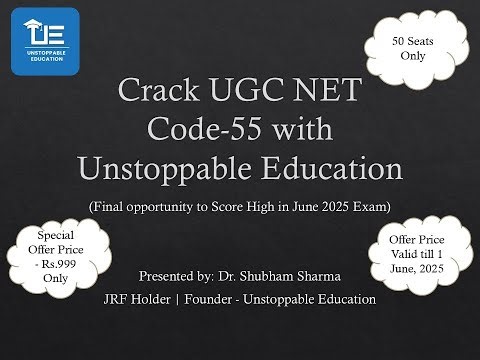 🎓 Crack UGC NET Code-55 in 30 Days | Final Sprint to JRF | Labour Laws & HRM | June 2025 Exam