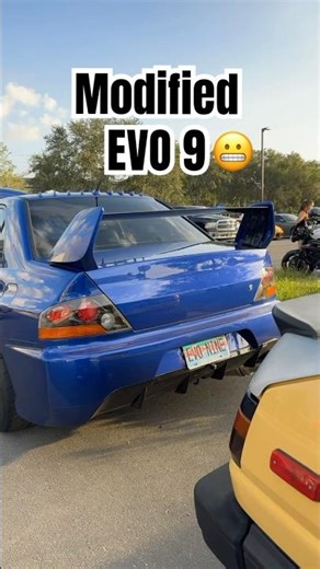 Modified Lancer Evolution 9😬#CarLover #Mitsubishi #CarMeet