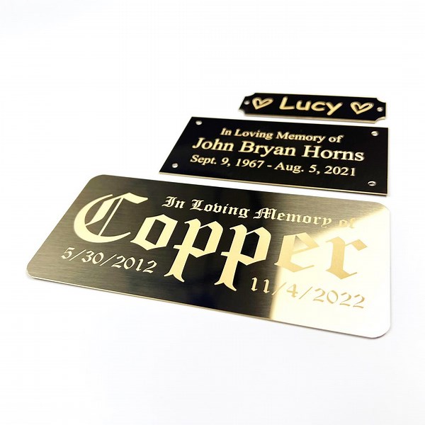 Gold Brass Engraved Plate Engraving Customized Metal Name Plate Engraved Gold Plate Engraved Memorial Gift Personalized Sign Custom Label - Etsy