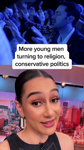 95K views · 494 reactions | For the first time in modern American history, more young men than women are claiming religious affiliation. NBC News’ @morgankradford explores the connection between the religious growth, the rightward political shift and the growing gender gap. | MS NOW | Facebook