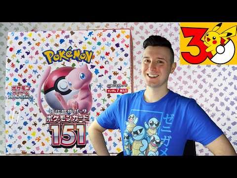 Pokémon 30th Anniversary - Japanese 151 Booster Box Unboxing
