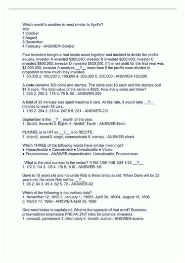 Latest Wonderlic SLE Test Study Guide with Complete SolutionsRATED A1386 video